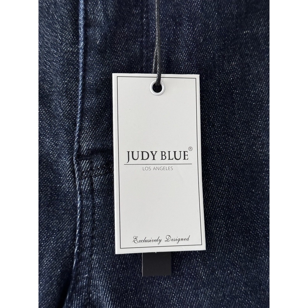 Judy Blue Tummy Control Skinny High Waist Jeans Raw Hem Dark Wash Sz 26‎ - Picture 5 of 16